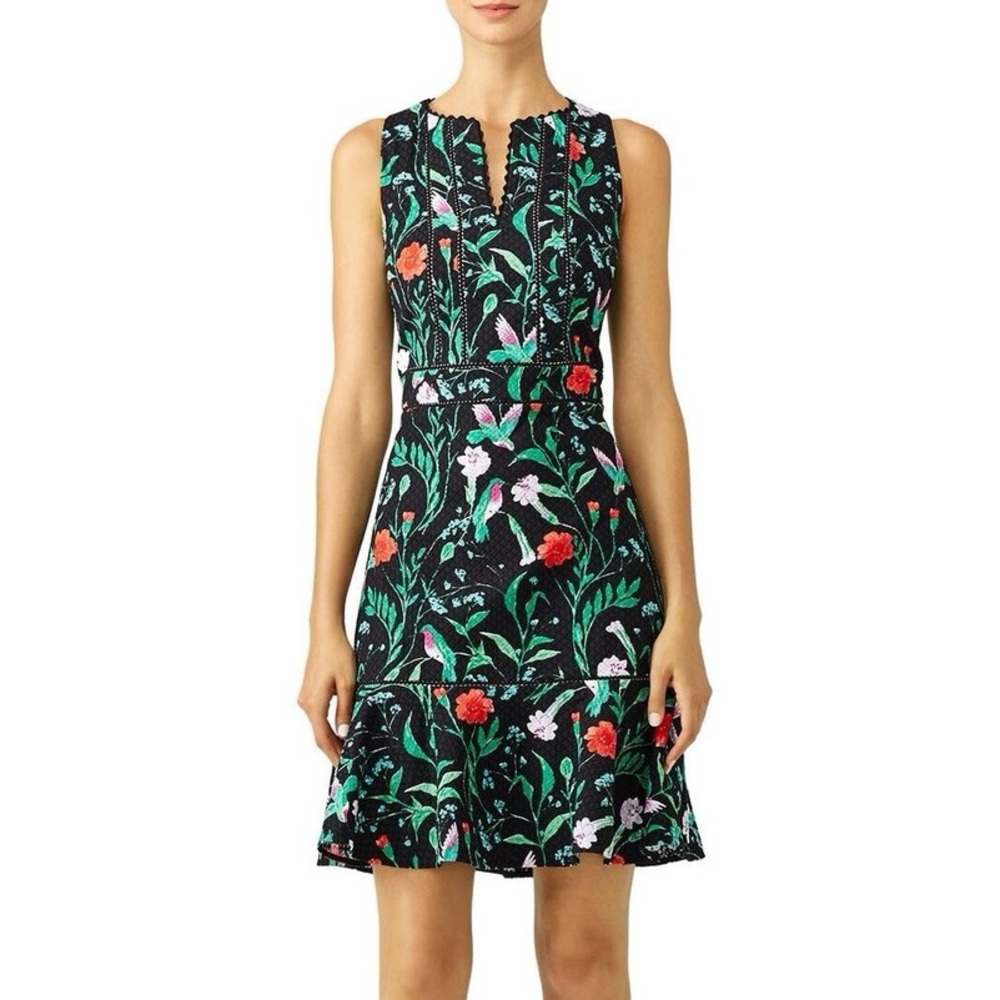Kate Spade Black Floral Mini Dress